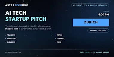 AI Startup Pitch & Investor Networking I Zurich