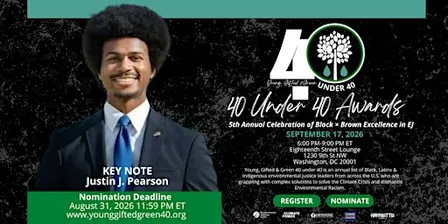 Congressional Black Caucus Young, Gifted & Green 40 Under 40 Awards 2026