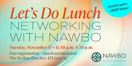 Let's Do Lunch: Networking with NAWBO