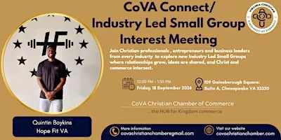 CoVA Connect/ Industry Led Small Group Interest Meeting