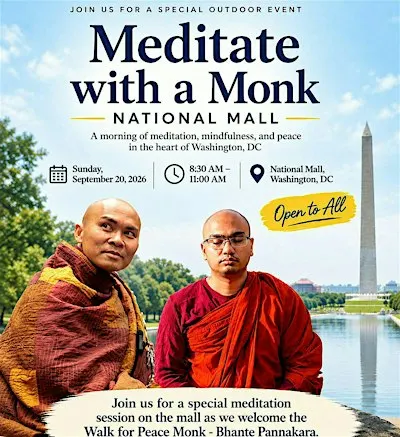 Meditate with a Monk at the National Mall