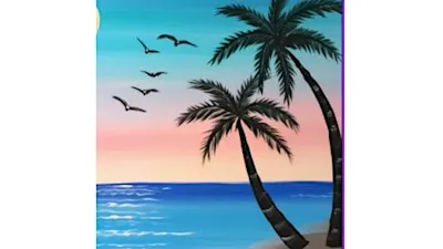 BYOB Paint & Sip: Ombre Palms