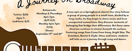 SATURDAY, SEPTEMBER, 19TH 2:00 PM - JOURNEY ON BROADWAY
