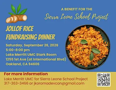 4th Annual Sierra Leone School Project Fundraiser Dinner