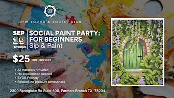 Social Paint Party for Beginners | Sip & Paint