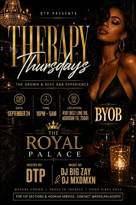 Therapy Thursday BYOB R&B Experience