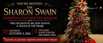 Sharon Swain Christmas Decorating Seminar