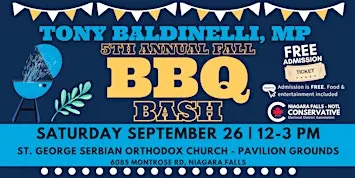 Tony Baldinelli, MP 5th Annual Fall BBQ Bash 2026