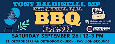 Tony Baldinelli, MP 5th Annual Fall BBQ Bash 2026