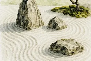 Zen Rock Garden Watercolor Workshop