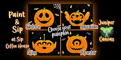 Paint & Sip at Sip Coffee House 2 in Highland: Choose Your Pumpkin