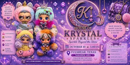 House of Krystal Sparkles Plushies, Purses & Blind Box Pop-Up