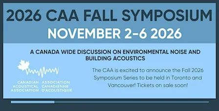 CAA Fall Symposium 2026 Vancouver: Environmental Noise & Building Acoustics