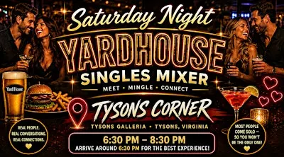 Saturday Singles Dating Mixer Yardhouse Tyson's Corner VA