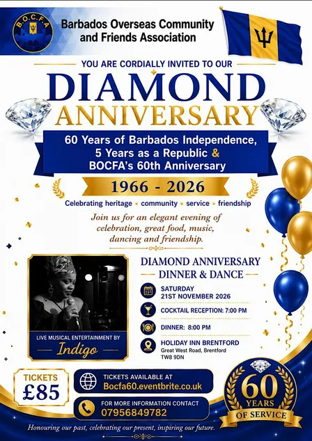 Barbados Diamond Dinner and Dance - London