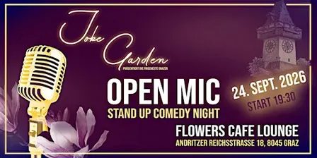 JOKE GARDEN OPEN MIC STAND-UP COMEDY NIGHT - September