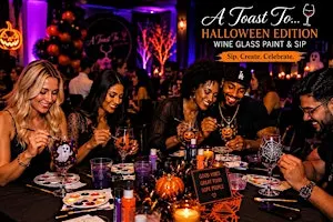 A Toast To... Halloween Edition Paint & Sip Social