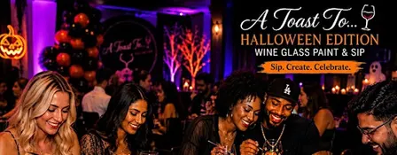 A Toast To... Halloween Edition Paint & Sip Social