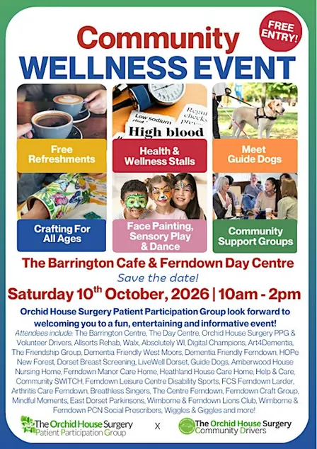 Community Wellness Event organised by Orchid House Surgery Patient Group