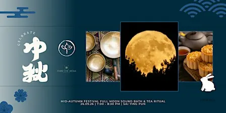 Mid-Autumn Festival Full Moon Sound Bath and Tea Ritual w/ Mooncake