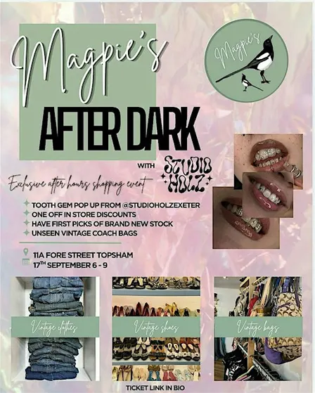 Magpies after dark
