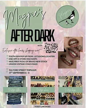 Magpies after dark