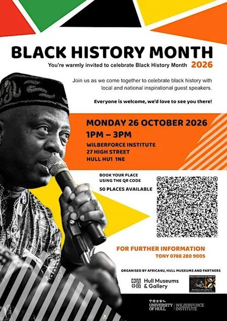 BLACK HISTORY MONTH 2026 AT THE WILBERFORCE INSTITUTE OF SLAVERY - HULL