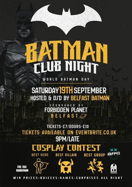 Batman Club Night - Celebrating World Batman Day