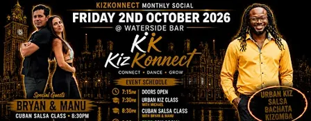 KizKonnect Monthly Dance in Northampton: Salsa, Bachata, Kizomba, Urban Kiz