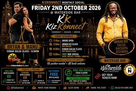 KizKonnect Monthly Dance in Northampton: Salsa, Bachata, Kizomba, Urban Kiz