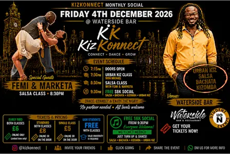 KizKonnect Monthly Dance in Northampton: Salsa, Bachata, Kizomba, Urban Kiz