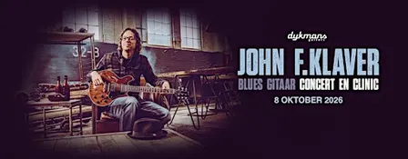 Blues Gitaar Concert én Clinic door John-F. Klaver bij Dijkmans in Breda