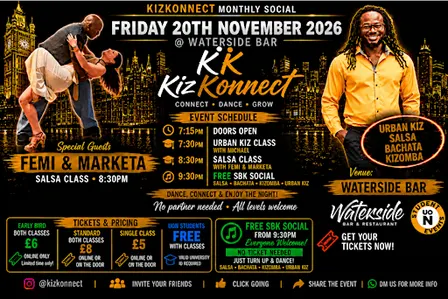 KizKonnect Monthly Dance in Northampton: Salsa, Bachata, Kizomba, Urban Kiz