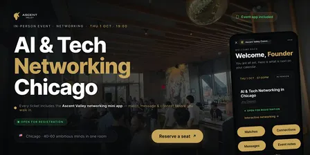 AI & Tech Networking Event in Chicago by Ascent Valley