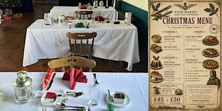 Experience Christmas lunch in a unique World War One Aerodrome