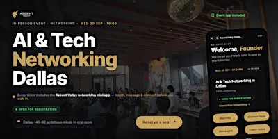 AI & Tech Networking Event in Dallas by Ascent Valley