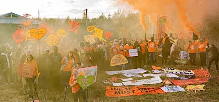 Sheffield Coach to Shut Down Hassockfield Centre demonstration - 17th Oct
