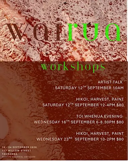 WAIRUA Exhibition : Hikoi, harvest paint