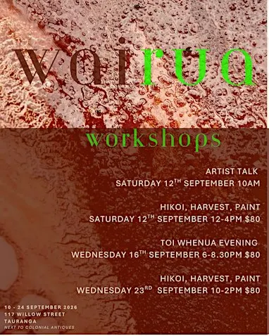 WAIRUA Exhibition : Hikoi, harvest paint