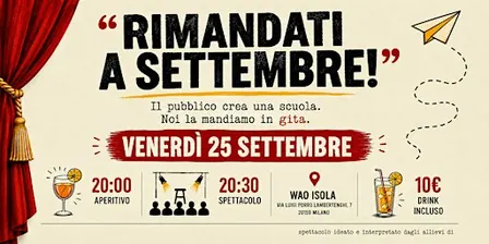 Serata di Improvvisazione teatrale: "Rimandati a settembre!"