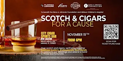 Scotch & Cigars For A Cause