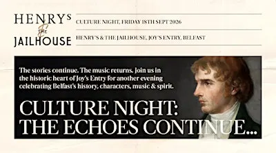 Culture Night History Talk at Henrys & The Jailhouse
