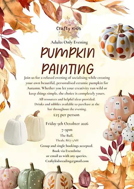 Adult Pumpkin Painting Evening