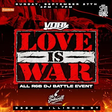 LOVE IS WAR: All R&B DJ Battle Event