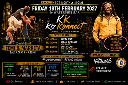 KizKonnect Monthly Dance in Northampton: Salsa, Bachata, Kizomba, Urban Kiz