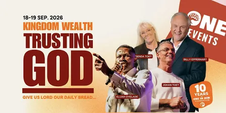 Elijah Oyelade bij Trusting God | Kingdom Wealth One Event met Johan Toet