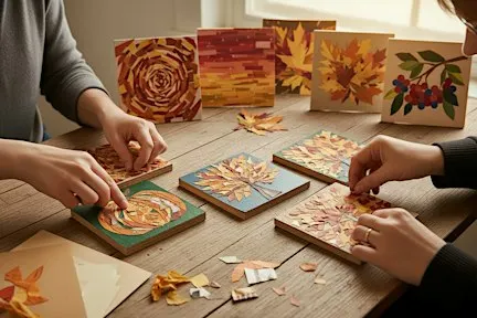 Slow Sunday Workshop - Autumn Mixed Media Collaging