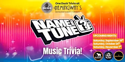 Music Trivia - Name That Tune (2nd night)