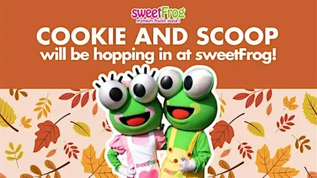 Mascot Visit at sweetFrog Hampton