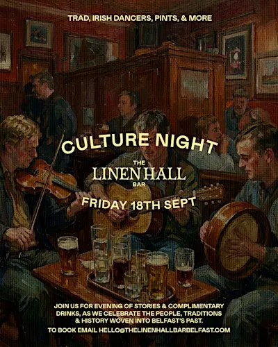 Culture Night at The Linen Hall Bar with DC Tours